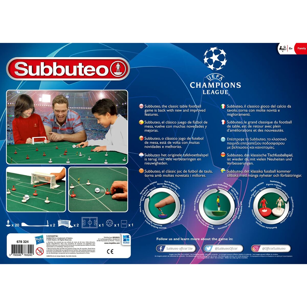 Spēlētāji Megableu Subbuteo - Champions League Edition